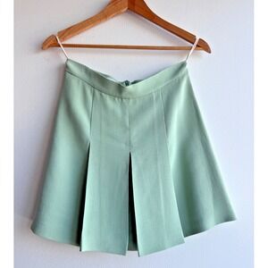 Miu Miu Women's IT40 US6 Pleated Skirt Mint Green 2011 Miuccia Prada